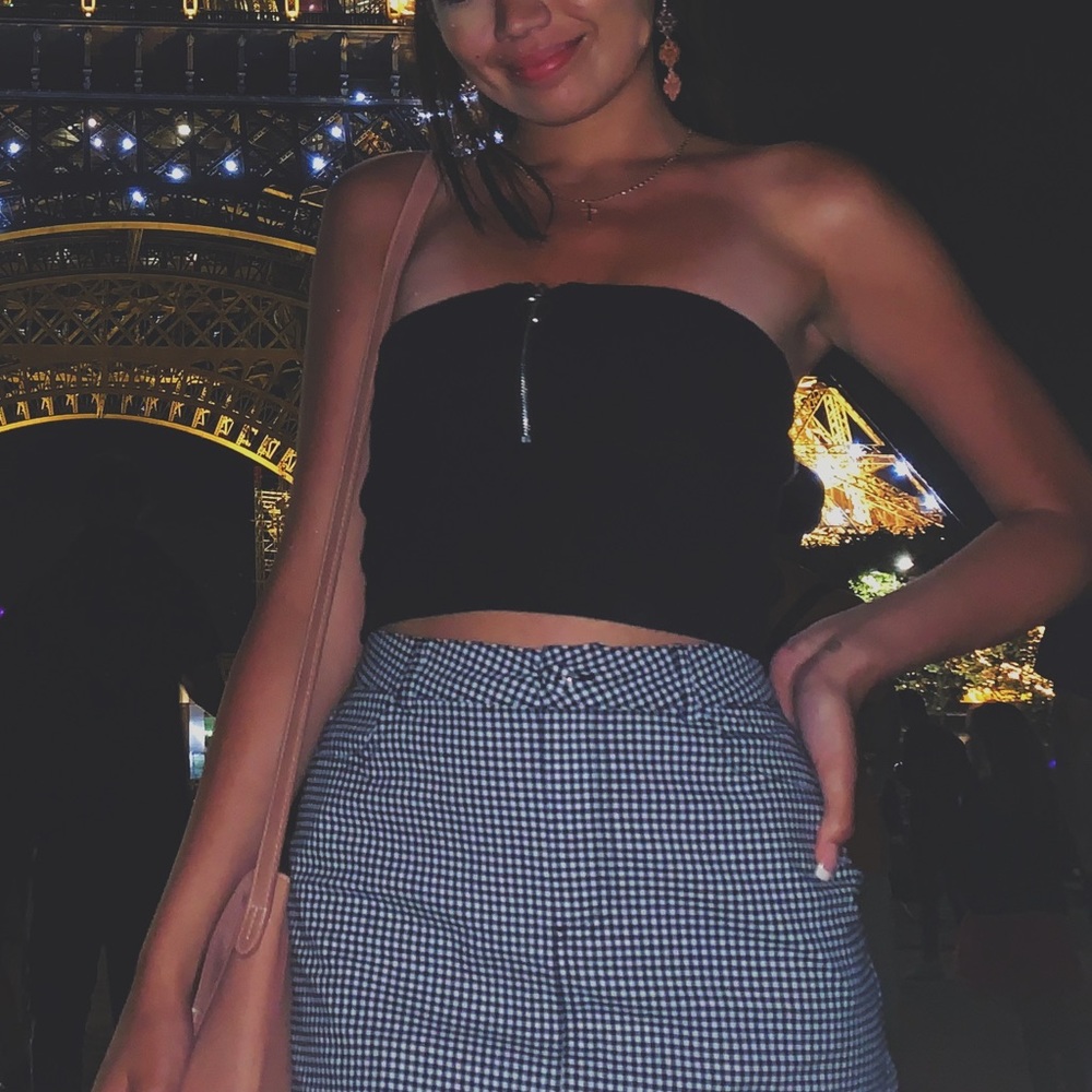 Forever 21 Gingham Mini Skirt
